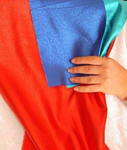 Edellamee rot Meterware